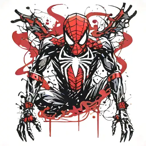 spider-man tattoo design idea