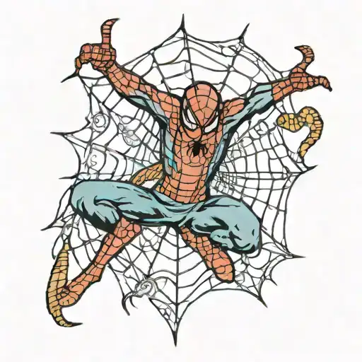 spider-man tattoo design idea