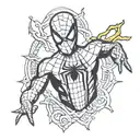 spider-man tattoo design idea