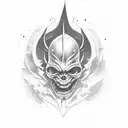 fighting mental demons tattoo design idea