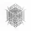 color tattoo design of a solved rubiks cube surrounded by vines tattoo design idea