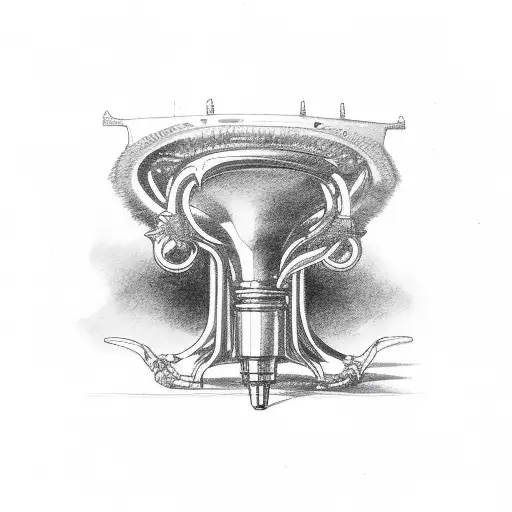 Trombon tattoo design idea