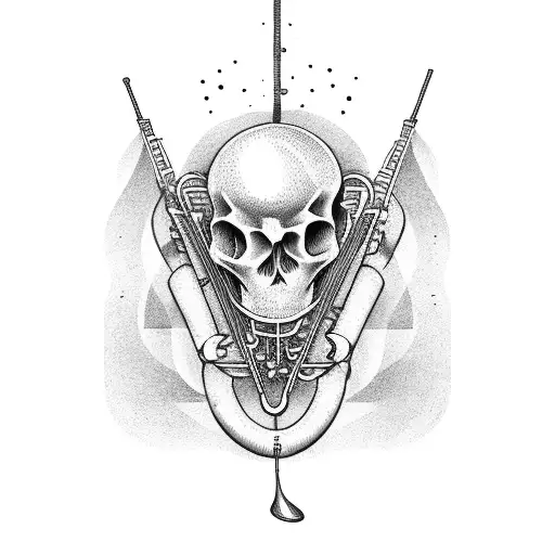 trombone's  tattoo design idea