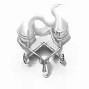 trombone's  tattoo design idea