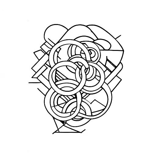Retro 80s objects tattoo design idea