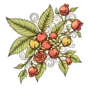 SPQR, With olive leaves  tattoo design idea