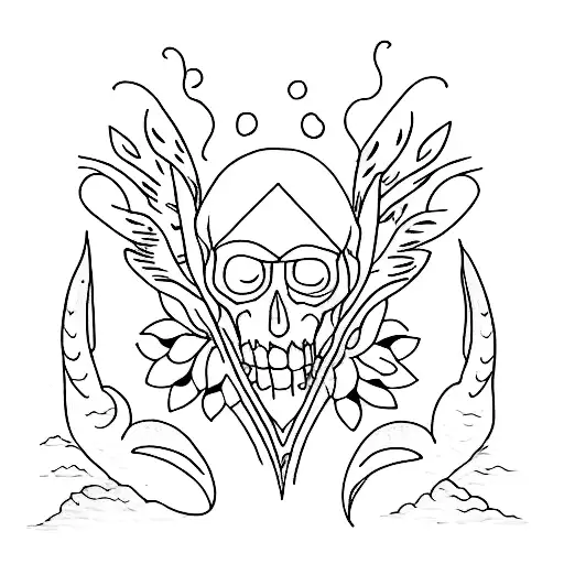grief tattoo design idea