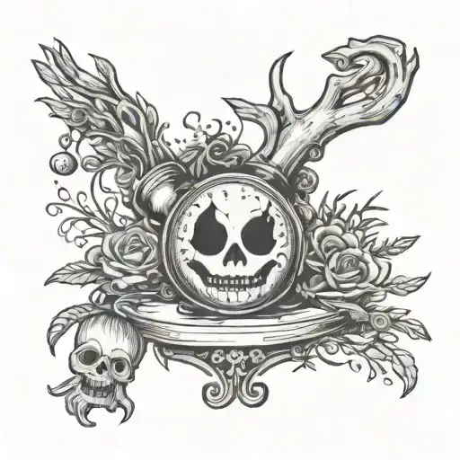 practice magic movie about salt labendar and rosemary, its just a bunch of hocus pocus line and freddys glove  tattoo design idea