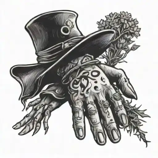 practice magic movie about salt lavendar and rosemary, its just a bunch of hocus pocus line and freddy kruggers glove  tattoo design idea