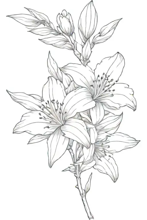 Nerium oleander tattoo design idea