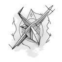 paper airplane with flames  tattoo design idea