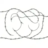 barbed wire under collar bone tattoo design idea