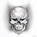Skull tattoo design idea