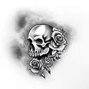 Skull tattoo design idea