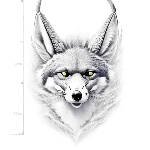 Jackal tattoo design idea