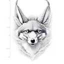 Jackal tattoo design idea