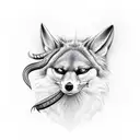 Jackal tattoo design idea