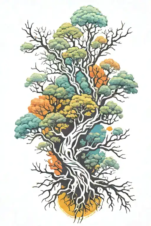 nature like trees cyber sigilism tattoo design tattoo design idea