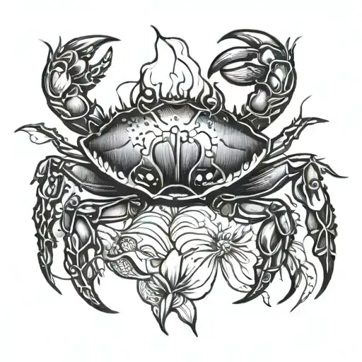crab tattoo design idea