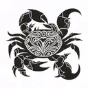 crab tattoo design idea