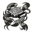 crab tattoo design idea