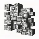 Bricks tattoo design idea