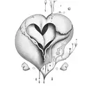 Crying Heart tattoo design idea
