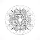 magic spell circle  tattoo design idea