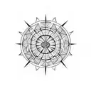 magic spell circle  tattoo design idea