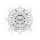 magic spell circle  tattoo design idea