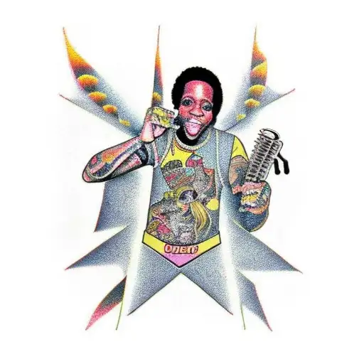 Living Colour Rock Band 1980s tattoo design idea