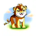 simba tattoo design idea