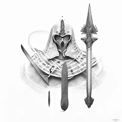 three musketeers,swords, disciplined,friendship tattoo design idea