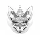 alebrije chihuahua  tattoo design idea