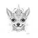 alebrije chihuahua  tattoo design idea