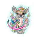 alebrije chihuahua  tattoo design idea
