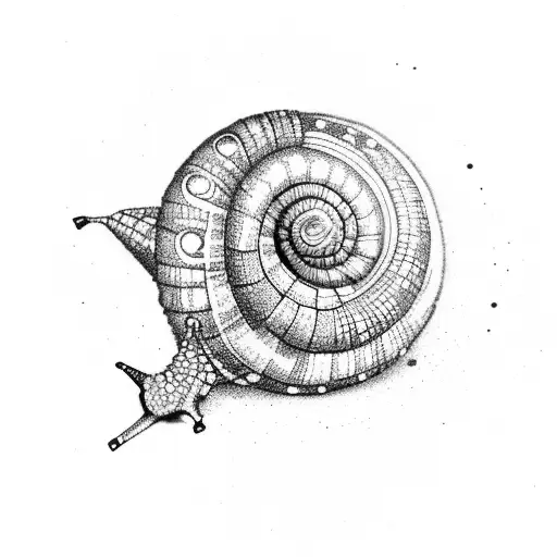 snail tattoo design idea