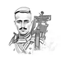 German Soldier, Afghanistan, Psyche tattoo design idea
