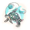 Turtle tattoo design idea