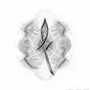 Sure! Here is a design featuring the phrase "Everything happens for a reason" incorporated into an infinity feather tatt tattoo design idea