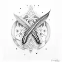 Everything happens for a reason with infinity feather tattoo design idea