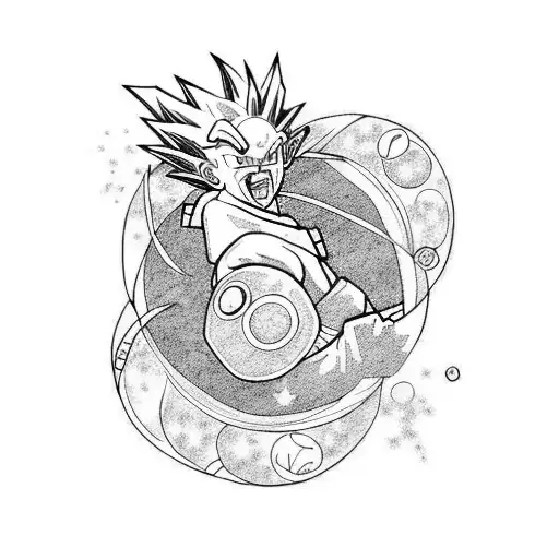 dragon ball tattoo design idea
