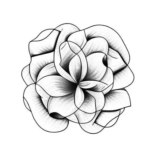Violet Flower tattoo design idea