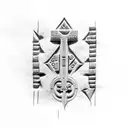 Sumerian cuneiform script tattoo design idea