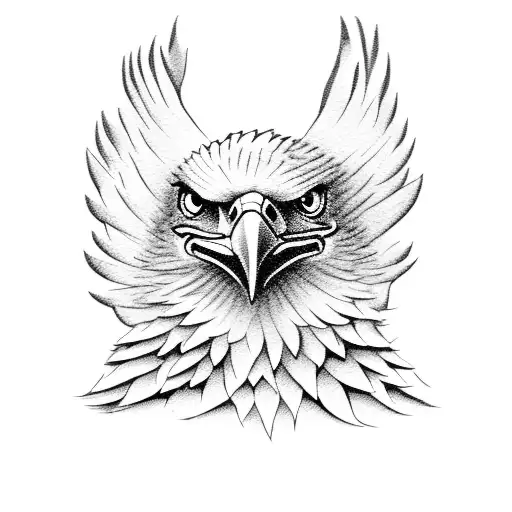eagle with a jeep, smiley face, chevy truck, fish, and smiley face tattoo design idea