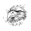 eagle with a jeep, smiley face, chevy truck, fish, and smiley face tattoo design idea