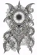 gothic alternative 90s goth tattoo design idea