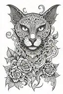 gothic alternative 90s goth tattoo design idea