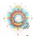 simple sunny side-up egg tattoo design idea