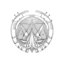 a boat on fire, burn the boats tattoo design idea